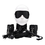 Bound to play beginner’s bondage kit black (8 piece) - sex toy kits peaches and screams