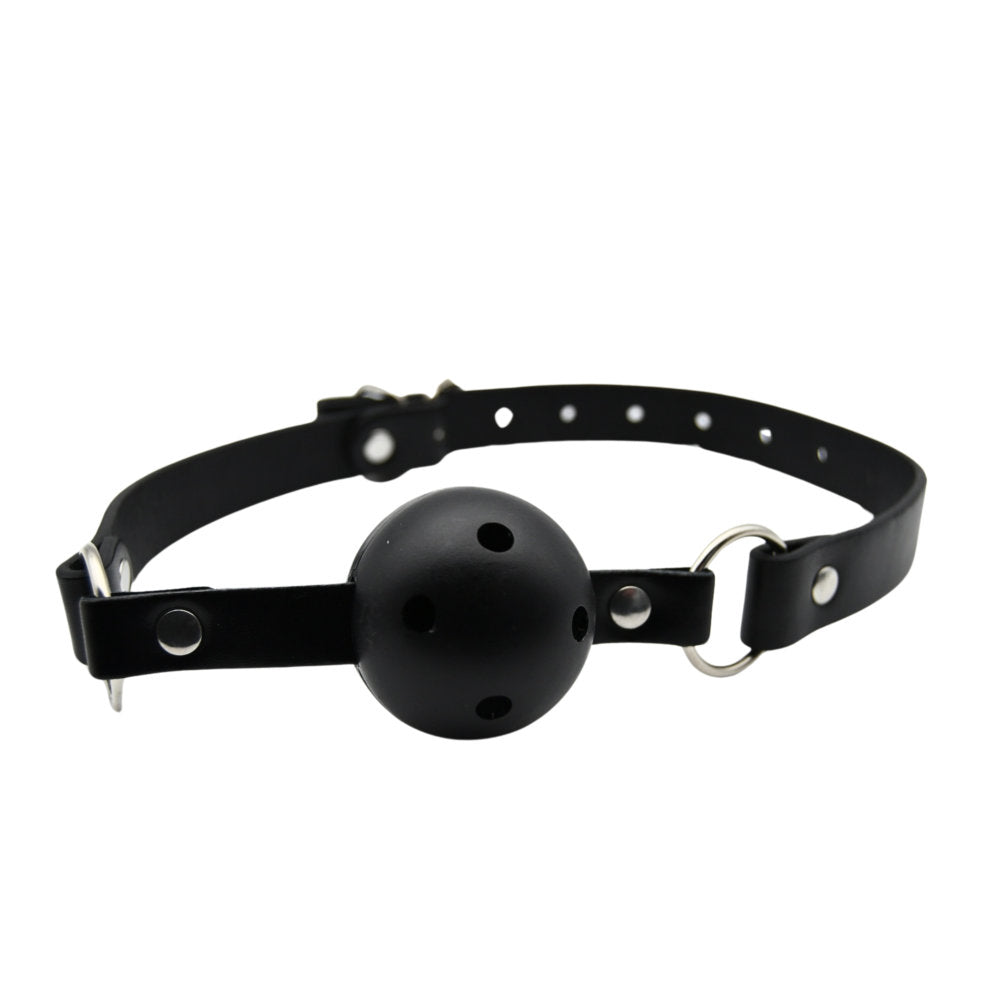 Bound to play breathable ball gag black - gags peaches and screams