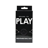 Bound to play breathable ball gag black - gags peaches and screams