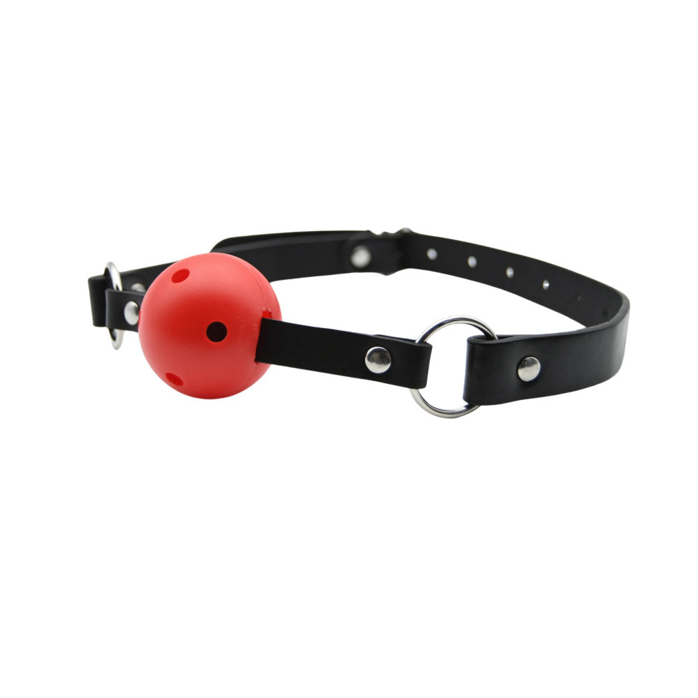 Bound to play breathable ball gag red - gags peaches and screams