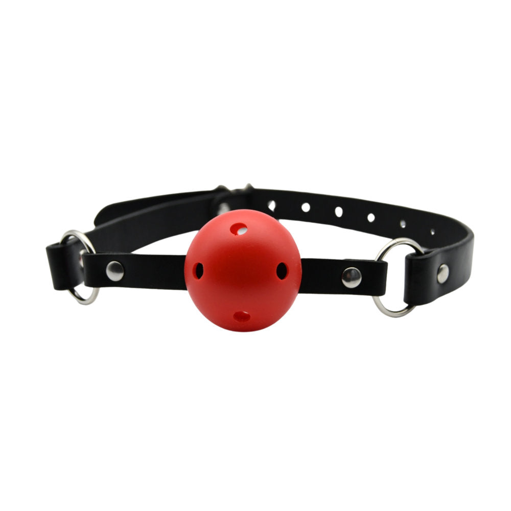 Bound to play breathable ball gag red - gags peaches and screams