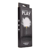 Bound to play. Eye mask and feather tickler play kit - blindfolds peaches and screams