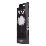 Bound to play. Eye mask and feather tickler play kit - blindfolds peaches and screams