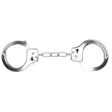 Bound to play. Heavy duty metal handcuffs - bondage restraints peaches and screams