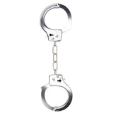 Bound to play. Heavy duty metal handcuffs - bondage restraints peaches and screams