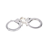 Bound to play. Heavy duty metal handcuffs - bondage restraints peaches and screams