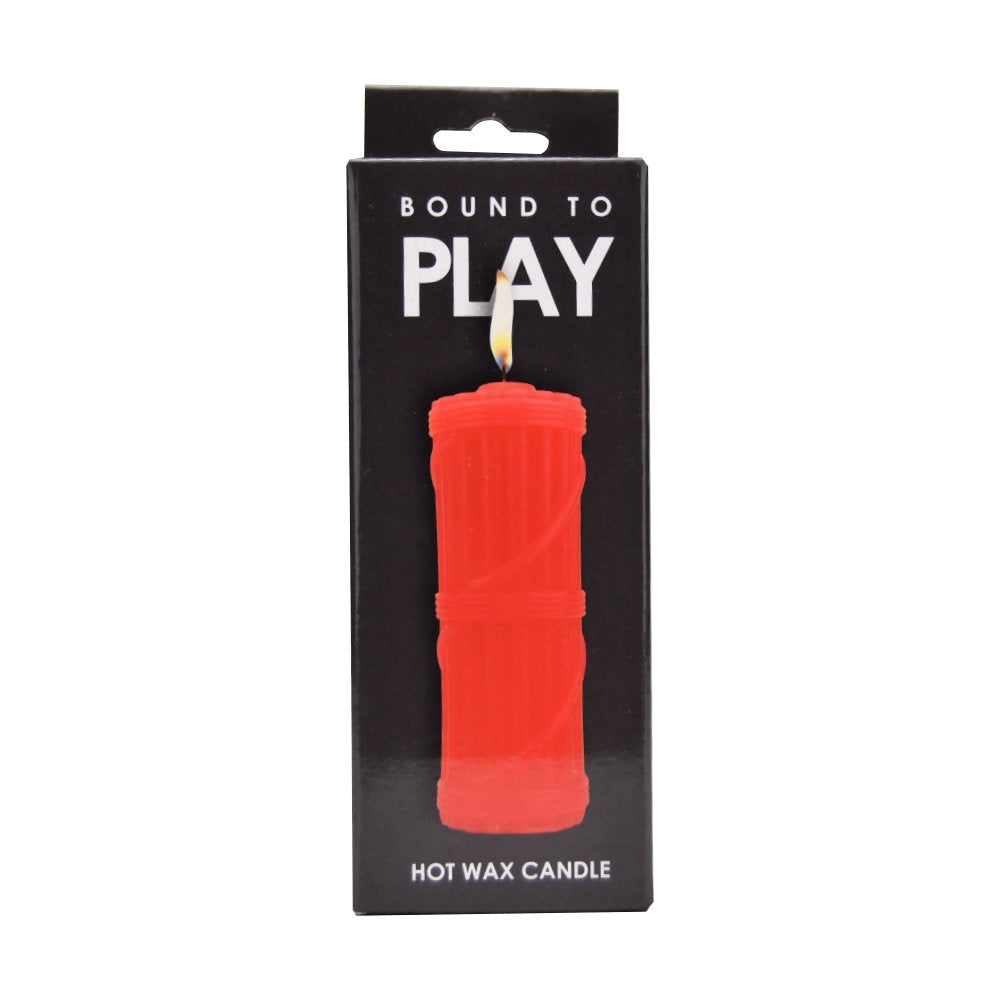 Bound to play. Hot wax candle red - massage oils and candles peaches and screams