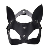Bound to play kitty cat face mask black - peaches and screams