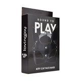 Bound to play kitty cat face mask black - peaches and screams