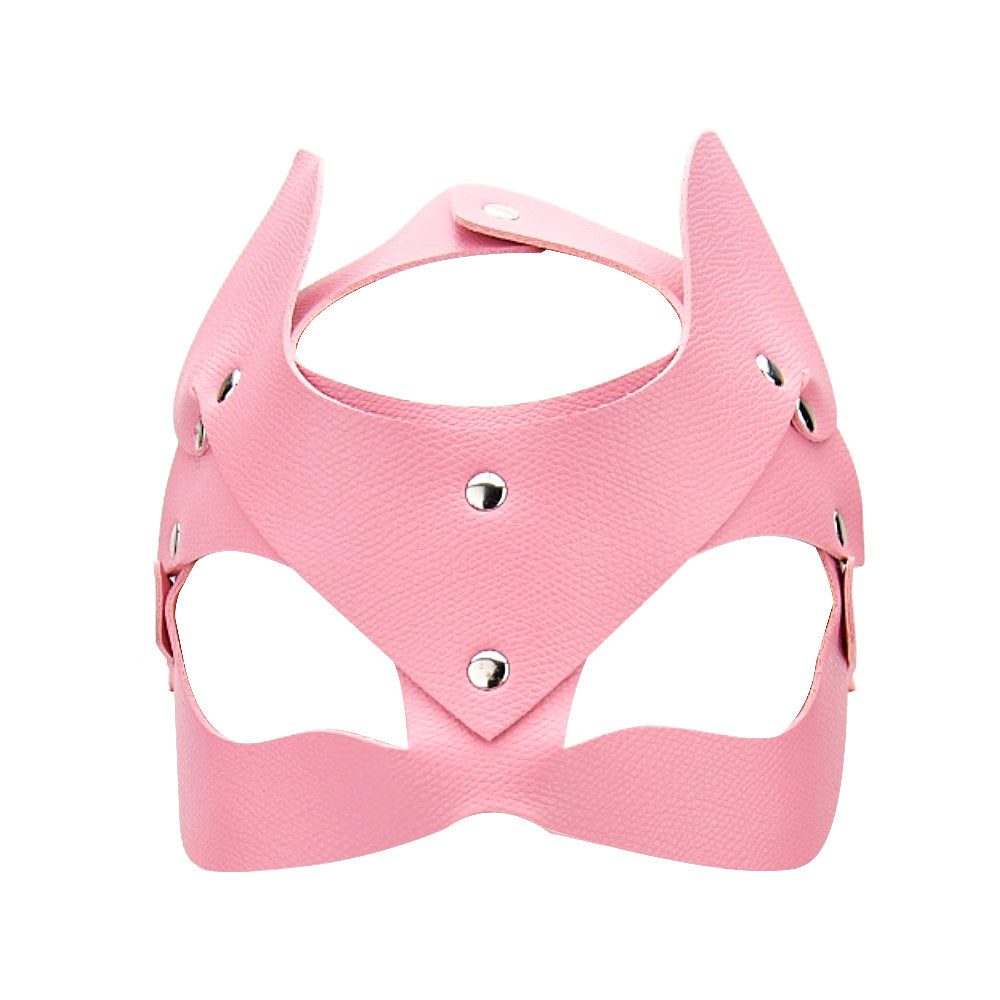 Bound to play kitty cat face mask pink - peaches and screams