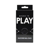 Bound to play silicone ball gag - gags peaches and screams