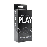 Bound to play silicone ball gag - gags peaches and screams