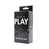 Bound to play silicone ball gag - gags peaches and screams