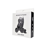 Bound to please dog mask - blindfolds peaches and screams