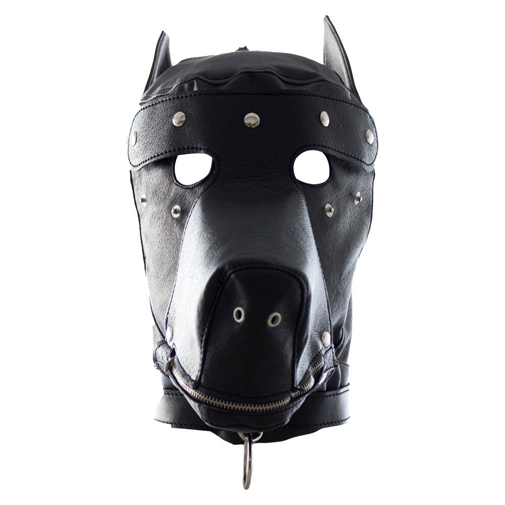 Bound to please dog mask - blindfolds peaches and screams