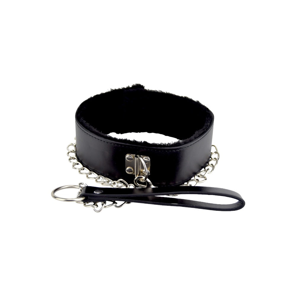 bound-to-please-furry-collar-with-leash-black