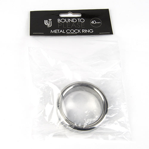 Bound to please metal cock and ball ring - 40mm - cock rings peaches and screams