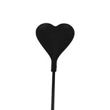 Bound to please silicone heart shaped crop with feather tickler - spanking paddles and floggers peaches and screams