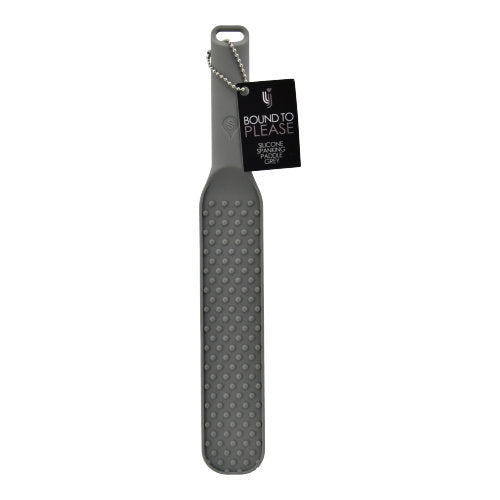 Bound to please silicone spanking paddle grey - spanking paddles and floggers peaches and screams