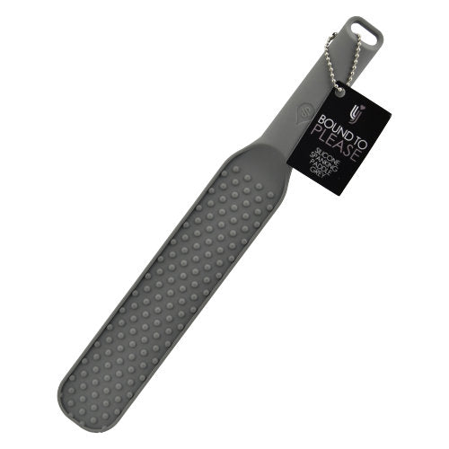 Bound to please silicone spanking paddle grey - spanking paddles and floggers peaches and screams