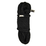 Bound to please silky bondage rope 10m black - bondage restraints peaches and screams