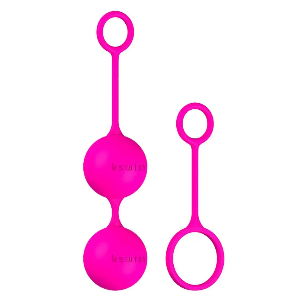 Bswish bfit pink waterproof silicone kegel balls - peaches and screams