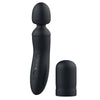 Bswish silicone black luxury powerful magic wand vibrator - peaches and screams