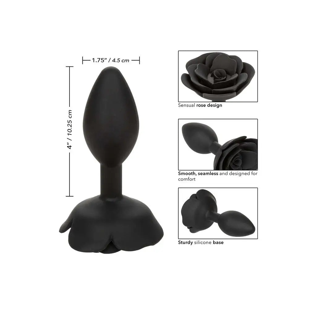 Calexotics forbidden large rose anal plug in silicone - peaches and screams