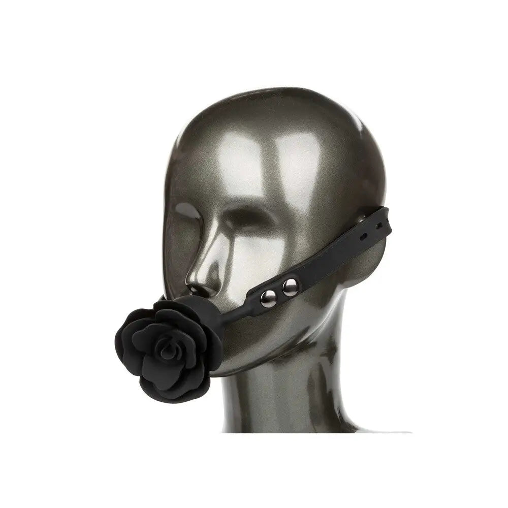 Calexotics forbidden removable rose gag for seductive play - peaches and screams