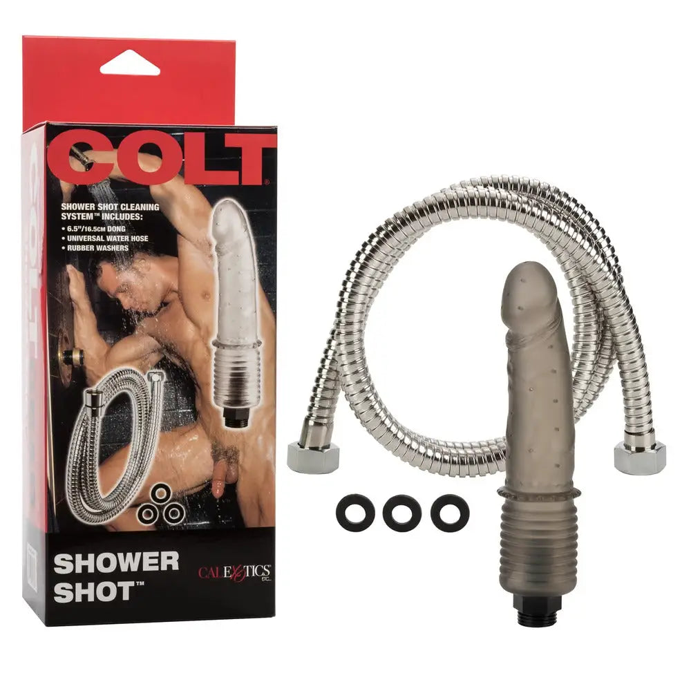 California exotic 6.5 inch jelly grey anal douche - peaches and screams