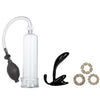 California exotic black sex toy kit for him 5 piece set - peaches and screams