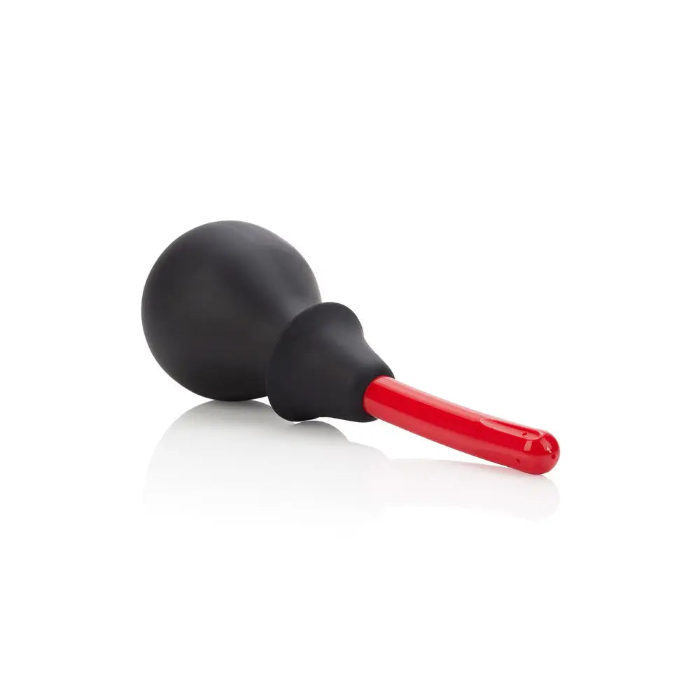 California exotic black ultra 9 inch anal douche with bulb - peaches and screams