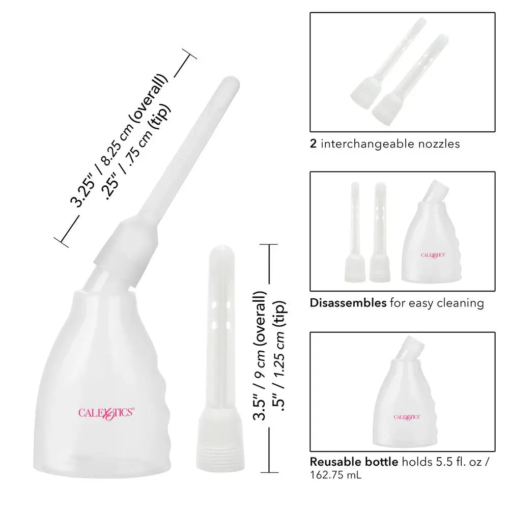 California exotic clear anal douche for hygienic prep - peaches and screams