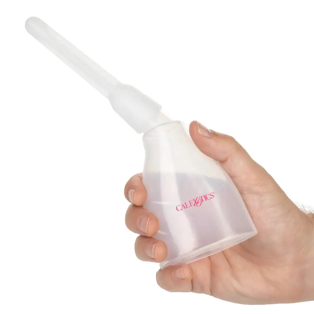 California exotic clear anal douche for hygienic prep - peaches and screams