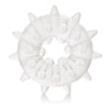 California exotic clear stretchy textured cock ring - peaches and screams