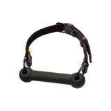 California exotic faux leather gag with silicone bar - peaches and screams