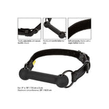 California exotic faux leather gag with silicone bar - peaches and screams