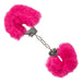 California Exotic Pink Ultra Fluffy Furry Metal Cuffs With 2 Keys - Peaches and Screams