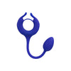 California exotic silicone blue weighted cock ring and egg - peaches and screams