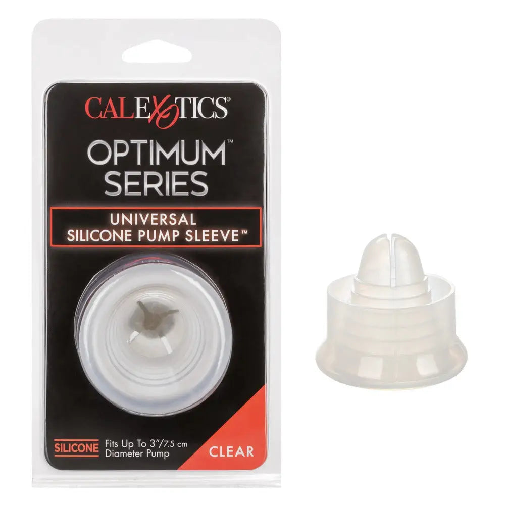 California exotic silicone clear penis pump sleeve - peaches and screams