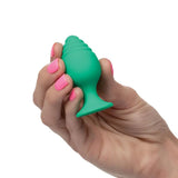 California exotic silicone green suction cup butt plug set - peaches and screams