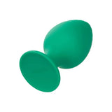 California exotic silicone green suction cup butt plug set - peaches and screams