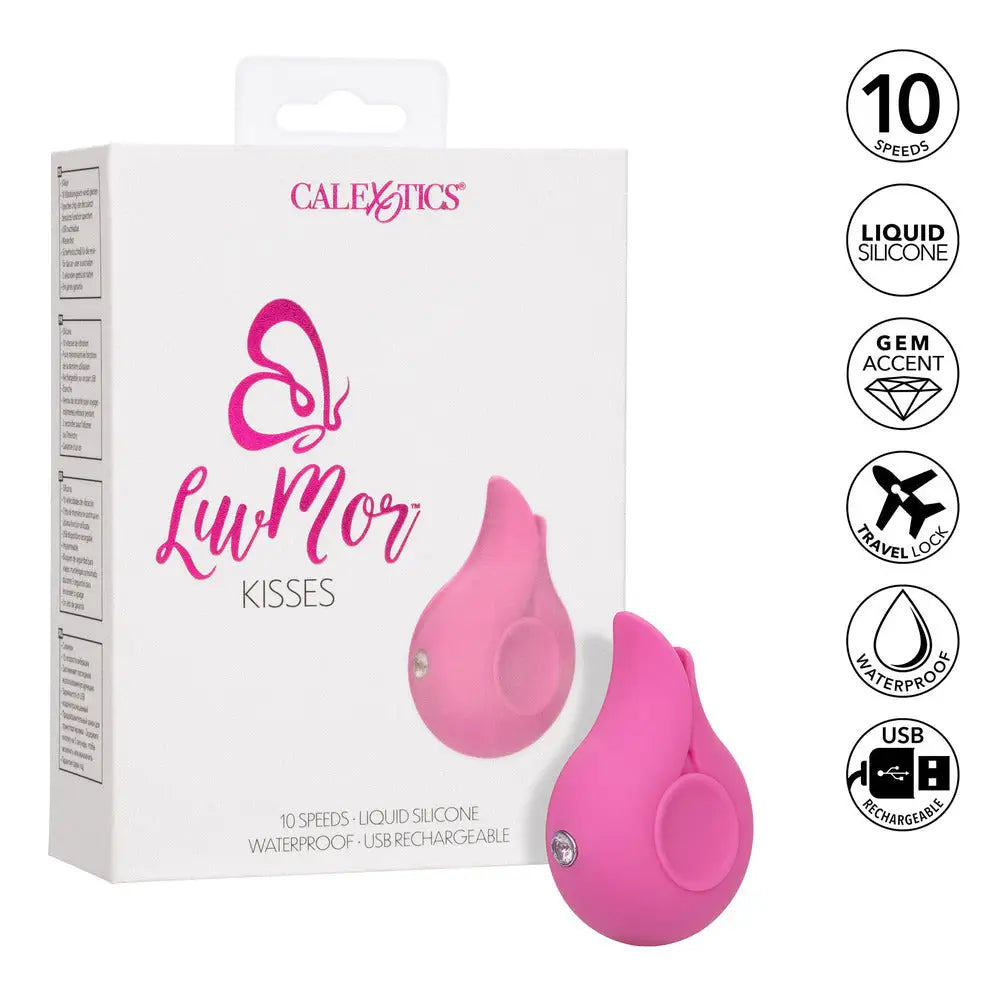 California exotic silicone pink flickering clitoral toy - peaches and screams