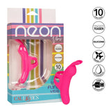 California exotic silicone pink rechargeable finger vibrator - peaches and screams