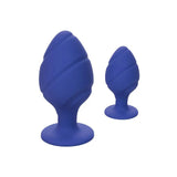 California exotic silicone purple butt plug 3 piece set - peaches and screams