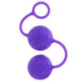 California exotic silicone purple female kegel training kit - peaches and screams