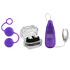 California exotic silicone purple female kegel training kit - peaches and screams