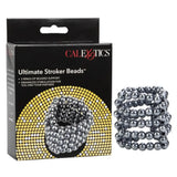California exotic ultimate silver stroker beads cock ring - peaches and screams