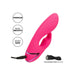California Silicone Pink Rechargeable G - spot Vibrator With Clit Stim - Peaches and Screams