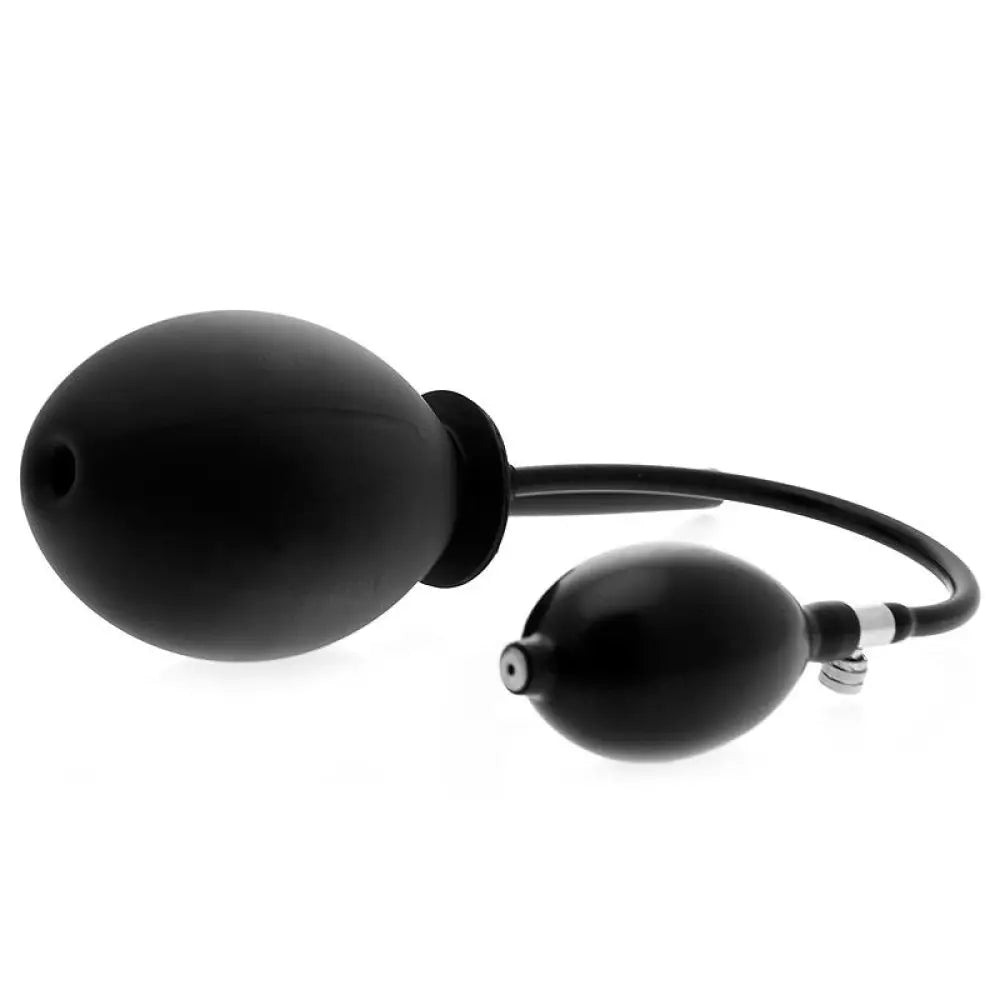 Clean stream classic black inflatable anal balloon douche - peaches and screams
